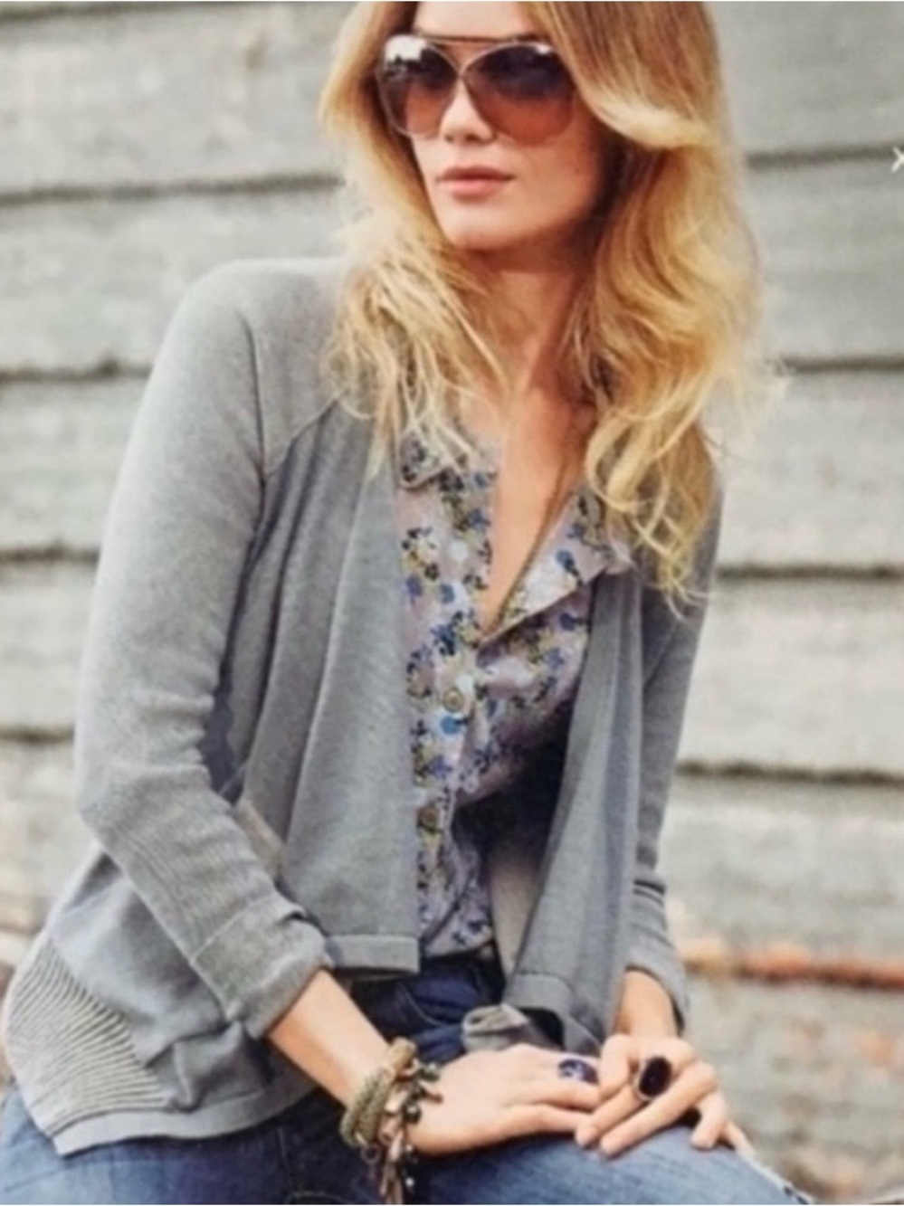 CAbi Pocket Cardigan Sweater Style 5132 Large